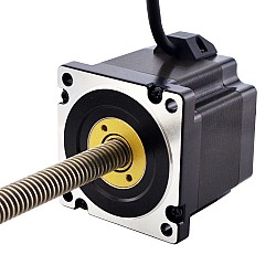 NEMA 34 非キャプティブ Acme リニア ステッピング モーター 5.5A 76mm スタック スクリュー リード 6.35mm(0.25") リード長 300mm