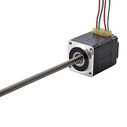 Nema 8 非キャプティブ 28.2mm スタック 0.24A リード 0.6096mm(0.024") 長さ 150mm