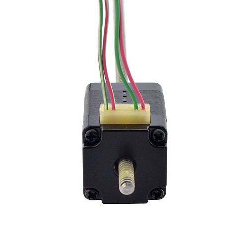 NEMA 8 非拘束 Acme リニア ステッピング モーター 0.5A 28.2mm スタック スクリュー リード 1mm(0.03937) リード長 150mm