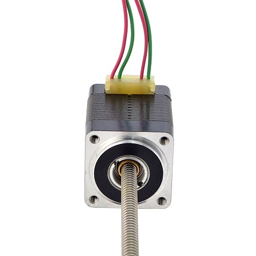 NEMA 8 非拘束 Acme リニア ステッピング モーター 0.5A 28.2mm スタック スクリュー リード 1mm(0.03937) リード長 150mm