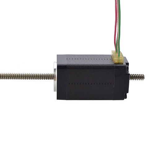 NEMA 8 非拘束 Acme リニア ステッピング モーター 0.5A 38.2mm スタック スクリュー リード 2mm(0.07874) リード長 150mm
