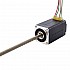 NEMA 8 非拘束 Acme リニア ステッピング モーター 0.5A 38.2mm スタック スクリュー リード 2mm(0.07874") リード長 150mm