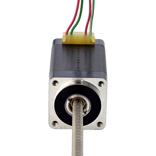 NEMA 8 非拘束 Acme リニア ステッピング モーター 0.5A 38.2mm スタック スクリュー リード 2mm(0.07874) リード長 150mm