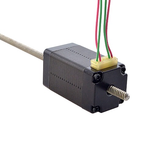 NEMA 8 非拘束 Acme リニア ステッピング モーター 0.5A 38.2mm スタック スクリュー リード 4mm(0.1575) リード長 150mm NEMA 8 非拘束 Acme リニア ステッピング モーター 0.5A 38.2mm スタック スクリュー リード 4mm(0.1575) リード長 150mm