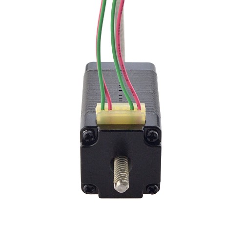 NEMA 8 非拘束 Acme リニア ステッピング モーター 0.5A 38.2mm スタック スクリュー リード 4mm(0.1575) リード長 150mm NEMA 8 非拘束 Acme リニア ステッピング モーター 0.5A 38.2mm スタック スクリュー リード 4mm(0.1575) リード長 150mm