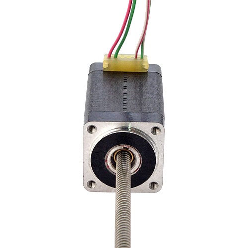 NEMA 8 非拘束 Acme リニア ステッピング モーター 0.5A 38.2mm スタック スクリュー リード 4mm(0.1575) リード長 150mm NEMA 8 非拘束 Acme リニア ステッピング モーター 0.5A 38.2mm スタック スクリュー リード 4mm(0.1575) リード長 150mm
