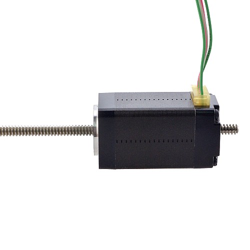 NEMA 8 非拘束 Acme リニア ステッピング モーター 0.5A 38.2mm スタック スクリュー リード 1mm(0.03937) リード長 150mm NEMA 8 非拘束 Acme リニア ステッピング モーター 0.5A 38.2mm スタック スクリュー リード 1mm(0.03937) リード長 150mm