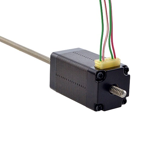 NEMA 8 非拘束 Acme リニア ステッピング モーター 0.5A 38.2mm スタック スクリュー リード 1mm(0.03937) リード長 150mm NEMA 8 非拘束 Acme リニア ステッピング モーター 0.5A 38.2mm スタック スクリュー リード 1mm(0.03937) リード長 150mm