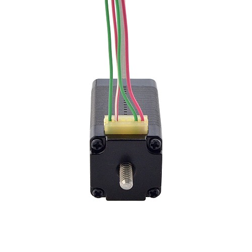 NEMA 8 非拘束 Acme リニア ステッピング モーター 0.5A 38.2mm スタック スクリュー リード 1mm(0.03937) リード長 150mm NEMA 8 非拘束 Acme リニア ステッピング モーター 0.5A 38.2mm スタック スクリュー リード 1mm(0.03937) リード長 150mm