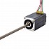 NEMA 8 非拘束 Acme リニア ステッピング モーター 0.5A 38.2mm スタック スクリュー リード 1mm(0.03937") リード長 150mm