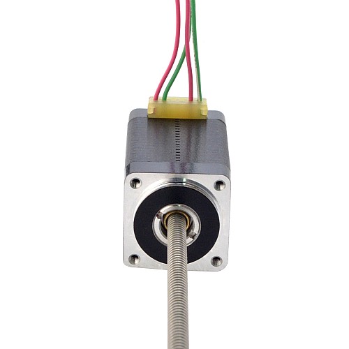NEMA 8 非拘束 Acme リニア ステッピング モーター 0.5A 38.2mm スタック スクリュー リード 1mm(0.03937) リード長 150mm NEMA 8 非拘束 Acme リニア ステッピング モーター 0.5A 38.2mm スタック スクリュー リード 1mm(0.03937) リード長 150mm