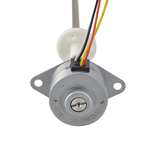 Φ25x15.7mmPM外部リニアステッピングモーター0.48Aリード2.44mm/0.096長さ110mm