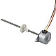Φ25x15.7mmPM外部リニアステッピングモーター0.48Aリード2.44mm/0.096長さ110mm