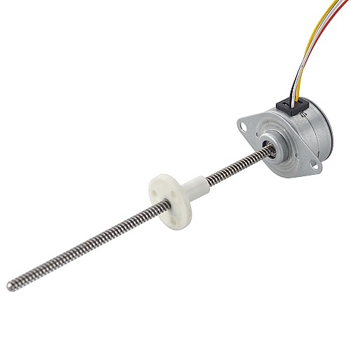 Φ25x15.7mmPM外部リニアステッピングモーター0.48Aリード2.44mm/0.096長さ110mm