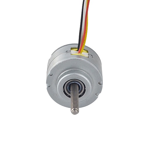 Φ25x15.6mmPM非キャプティブリニアステッピングモーター0.23Aリード1mm/0.039長さ50mm