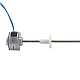 Φ25x14.5mmPM外部リニアステッピングモーター0.143Aリード1.22mm/0.047長さ174mm