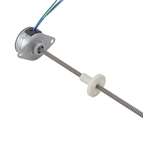 Φ25x14.5mmPM外部リニアステッピングモーター0.143Aリード1.22mm/0.047長さ174mm