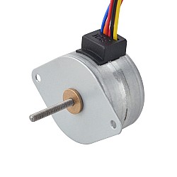 Φ35x22mm PM 外部リニアステッピングモーター 0.28A リード 0.5mm/0.0197" 長さ 21.5mm