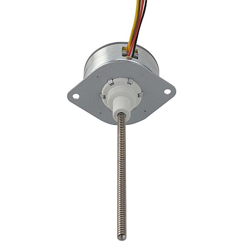 Φ35x17.5mm PM 非キャプティブ リニア ステッピング モーター 0.46A リード 1.22mm/0.047 長さ 139.7mm
