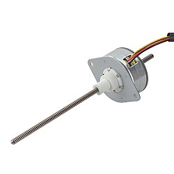 CN 発売中 - Φ35x17.5mm PM 非キャプティブ リニア ステッピング モーター 0.46A リード 1.22mm/0.047" 長さ 139.7mm