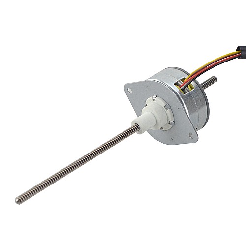 Φ35x17.5mm PM 非キャプティブ リニア ステッピング モーター 0.46A リード 1.22mm/0.047 長さ 139.7mm