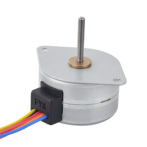 Φ35x22mm PM 外部リニアステッピングモーター 0.2A リード 0.5mm/0.0197 長さ 21.5mm