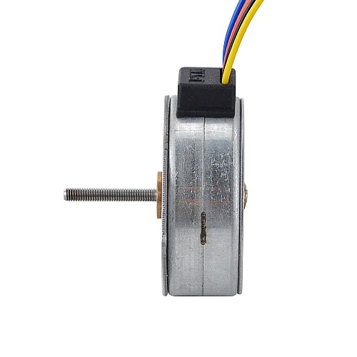 Φ42x16.5mm PM 外部リニアステッピングモーター 0.4A リード 0.5mm/0.0197 長さ 21mm