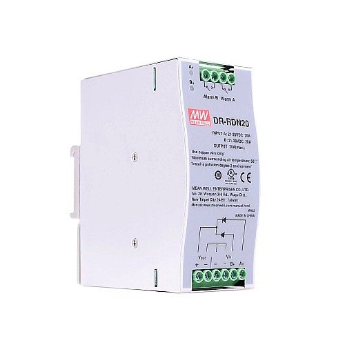 DR-RDN20 MEANWELL 24VDC 20A 冗長モジュール DIN レール電源 DR-RDN20 MEANWELL 24VDC 20A 冗長モジュール DIN レール電源