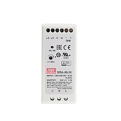 DRA-40-24 MEANWELL 40.8W 24VDC 1.7A 115/230VAC シングル出力スイッチング電源