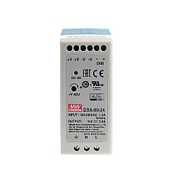 DRA-60-24 MEANWELL 60W 24VDC 2.5A 115/230VAC シングル出力スイッチング電源