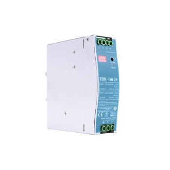 EDR-150-24 MEANWELL 150W 24VDC 5.2A 115VAC/6.5A 230VAC シングル出力 産業用 DIN レール