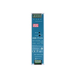 EDR-75-24 MEANWELL 75W 24VDC 3.2A 115/230VAC DINレール電源