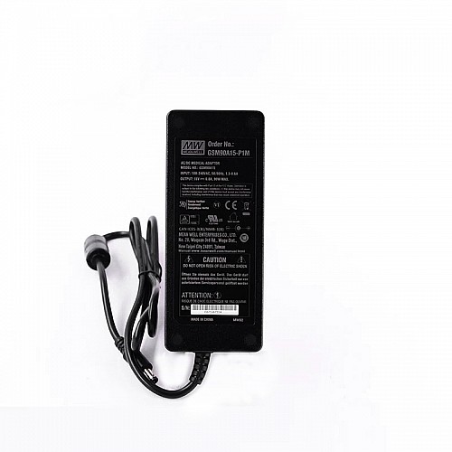 GSM90A15-P1M MEANWELL 90W 15VDC 6A 115/230VAC AC-DC 信頼性の高いグリーン医療用アダプター