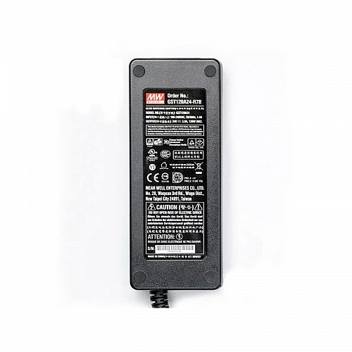 GST120A24-R7B MEANWELL 120W 24VDC 5A 115/230VAC AC-DC 信頼性の高いグリーン産業用アダプタ