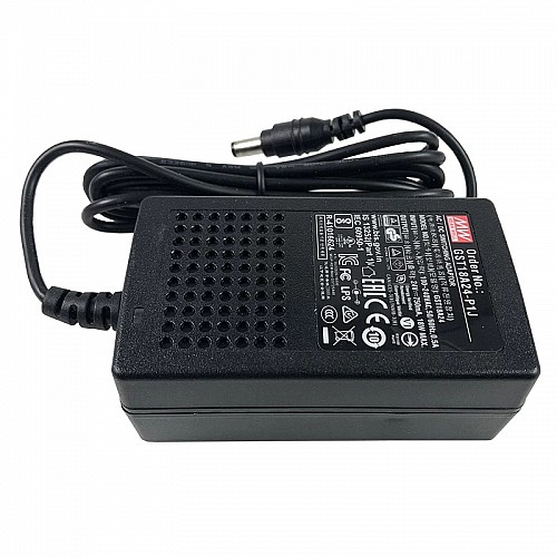 GST18A24-P1J MEANWELL 18W 24VDC 0.75A 115/230VAC AC-DC 信頼性の高いグリーン産業用アダプタ GST18A24-P1J MEANWELL 18W 24VDC 0.75A 115/230VAC AC-DC 信頼性の高いグリーン産業用アダプタ