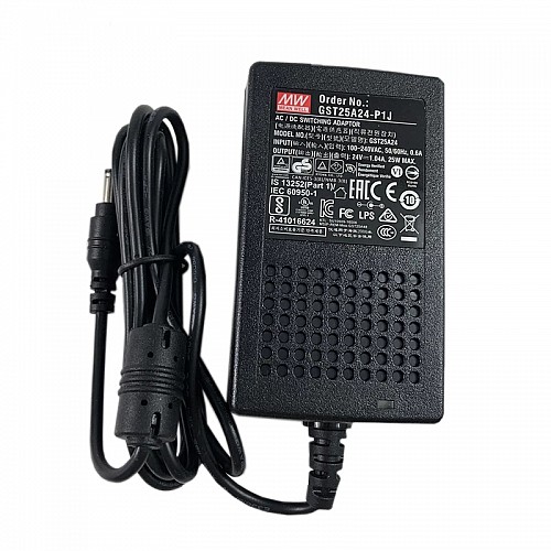 GST25A24-P1J MEANWELL 25W 24VDC 1.04A 115/230VAC AC-DC 信頼性の高いグリーン産業用アダプタ GST25A24-P1J MEANWELL 25W 24VDC 1.04A 115/230VAC AC-DC 信頼性の高いグリーン産業用アダプタ