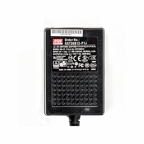 GST36B12-P1J MEANWELL 36W 12VDC 3A 115/230VAC AC-DC 信頼性の高いグリーン産業用アダプタ GST36B12-P1J MEANWELL 36W 12VDC 3A 115/230VAC AC-DC 信頼性の高いグリーン産業用アダプタ
