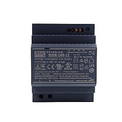 HDR-100-15 MEANWELL 92W 15VDC 6.13A 115/230VAC ウルトラスリム ステップ形状 DINレール電源