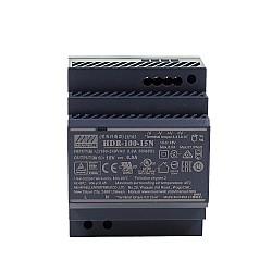 HDR-100-15N MEANWELL 97.5W 15VDC 6.5A 115/230VAC ウルトラスリム ステップ形状 DINレール電源