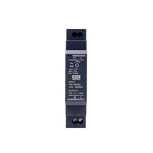 HDR-15-12 MEANWELL 15W 12VDC 1.25A 115/230VAC 超スリムなステップ形状の DIN レール電源 HDR-15-12 MEANWELL 15W 12VDC 1.25A 115/230VAC 超スリムなステップ形状の DIN レール電源