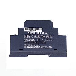 HDR-15-12 MEANWELL 15W 12VDC 1.25A 115/230VAC 超スリムなステップ形状の DIN レール電源