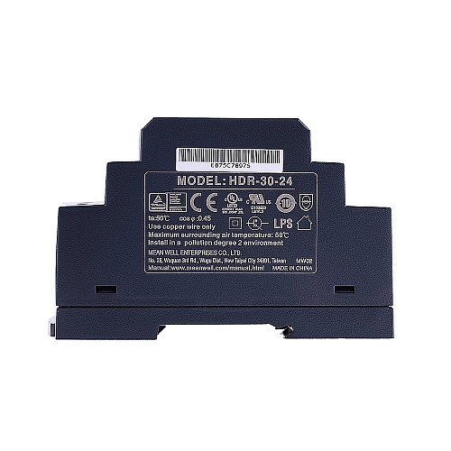 HDR-30-24 MEANWELL 36W 24VDC 1.5A 115/230VAC ウルトラスリムステップ形状 DINレール電源 HDR-30-24 MEANWELL 36W 24VDC 1.5A 115/230VAC ウルトラスリムステップ形状 DINレール電源