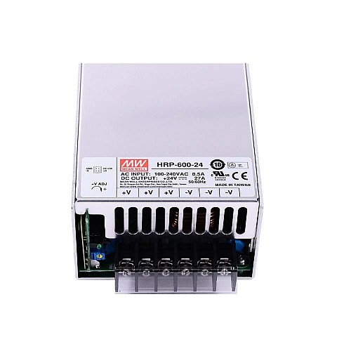 HRP-600-24 MEANWELL 648W 27A 24V シングル出力 PFC機能付き