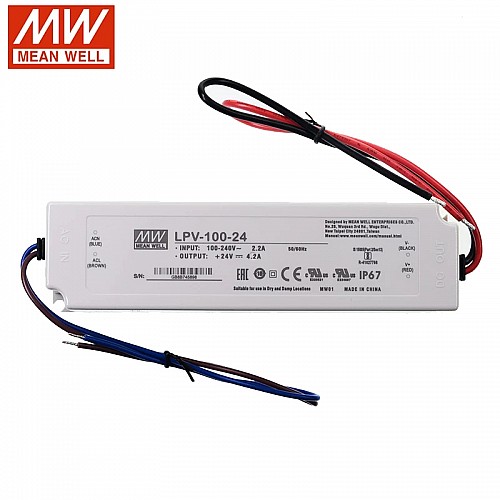 LPV-100-24 MEANWELL 24V 4.2A 100W シングル出力スイッチング電源 LPV-100-24 MEANWELL 24V 4.2A 100W シングル出力スイッチング電源