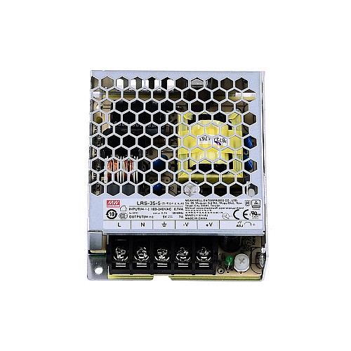 LRS-35-5 MEANWELL 35W 5VDC 7A 115/230VAC 密閉型スイッチング電源