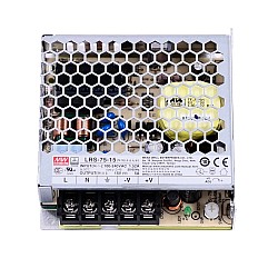 LRS-75-15 MEANWELL 75W 15VDC 5A 115/230VAC 密閉型スイッチング電源