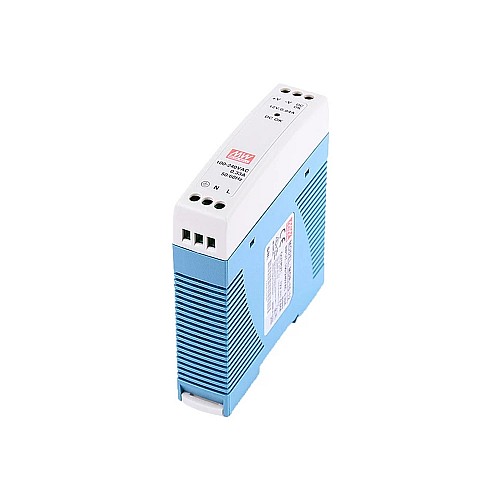 MDR-10-12 MEANWELL 10W 12VDC 0.84A 115/230VAC 単一出力産業用 DIN レール電源