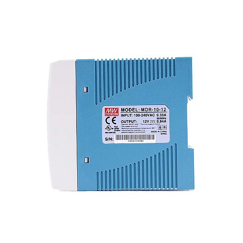 MDR-10-12 MEANWELL 10W 12VDC 0.84A 115/230VAC 単一出力産業用 DIN レール電源