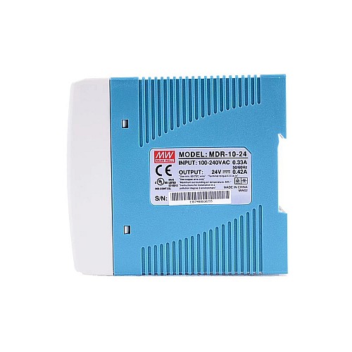 MDR-10-24 MEANWELL 10W 24VDC 0.42A 115/230VAC DINレール電源