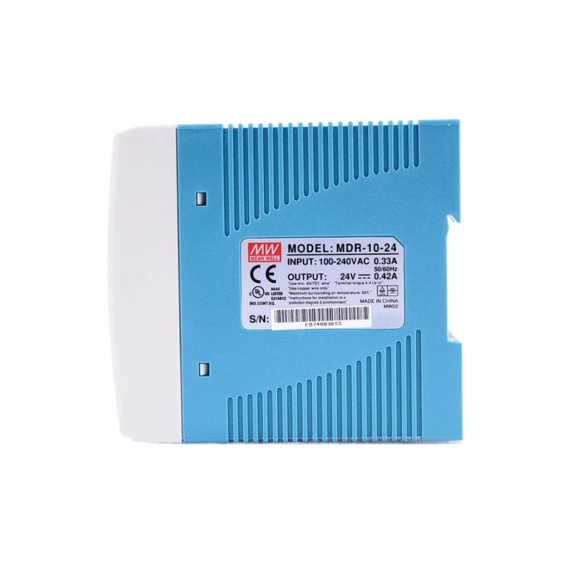 MDR-10-24 MEANWELL 10W 24VDC 0.42A 115/230VAC DINレール電源